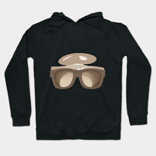 Cool Mushroom with Sunglasses Vector Art No. 900 Hoodie